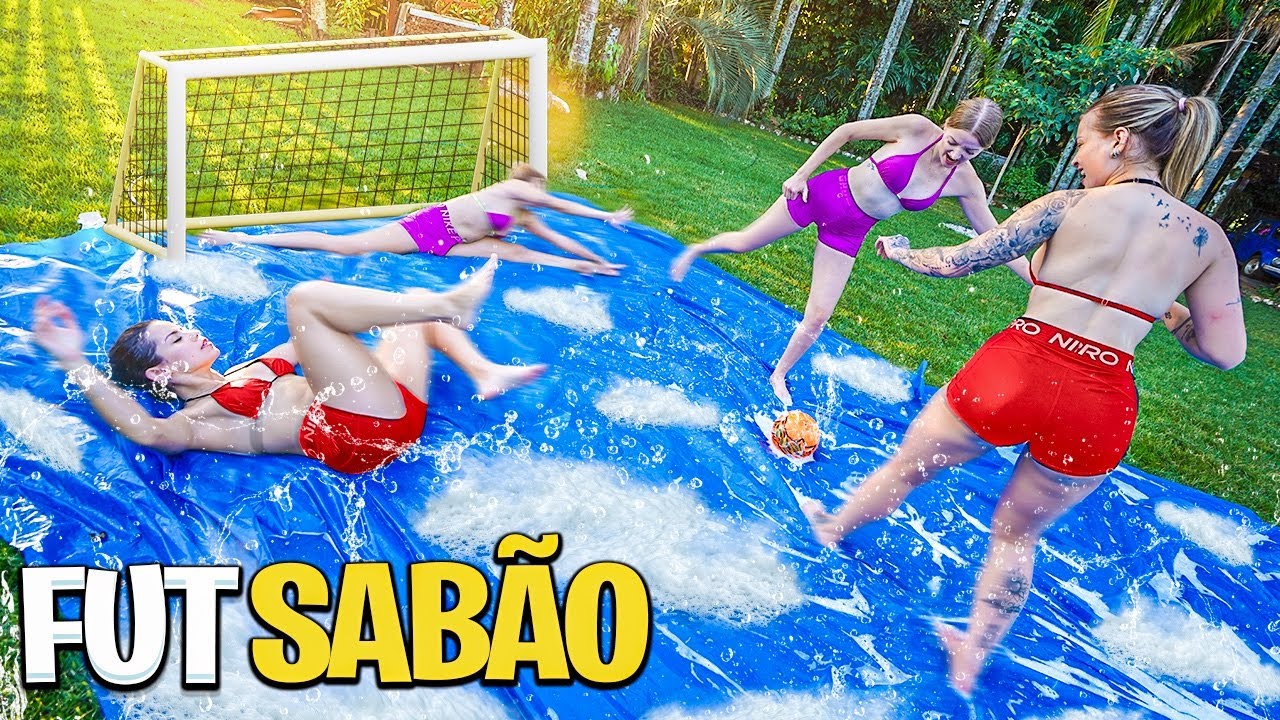 FIZ UM MEGA FUTSABÃO COM AS MINHAS AMIGAS! 🫧😂