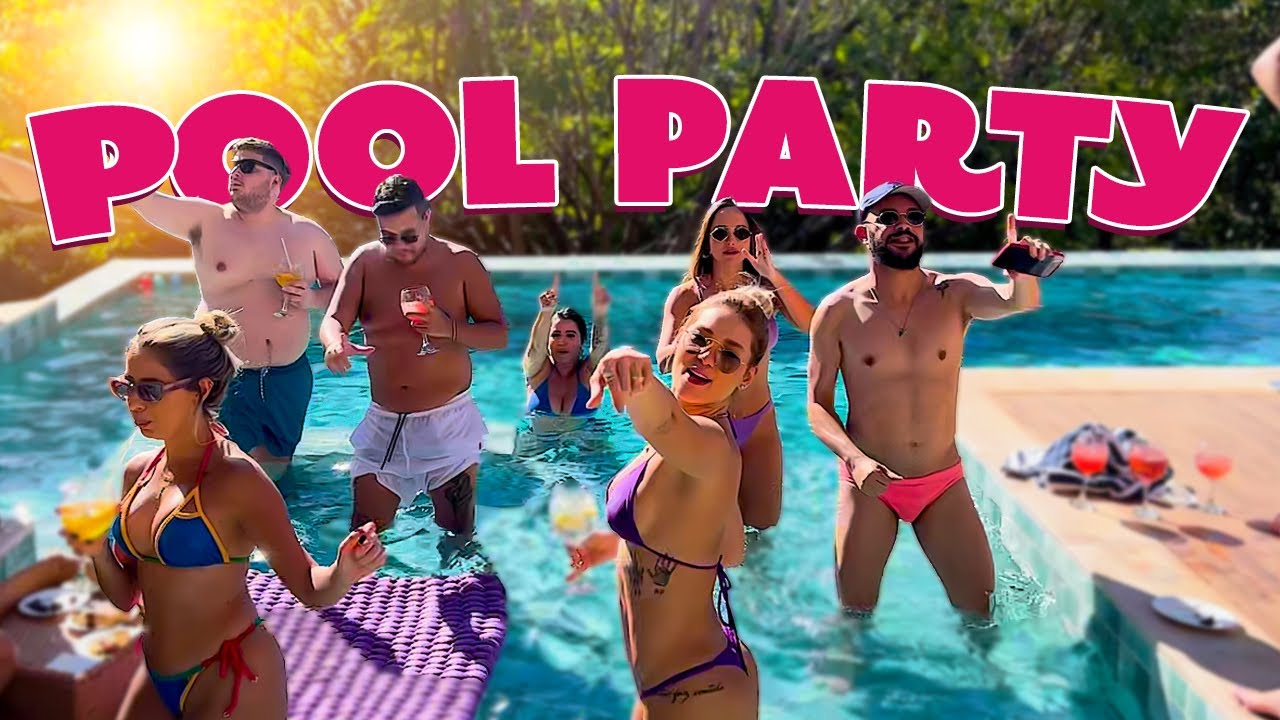 FIZ UMA POOL PARTY PARA RECEBER MEUS AMIGOS EM CASA!!