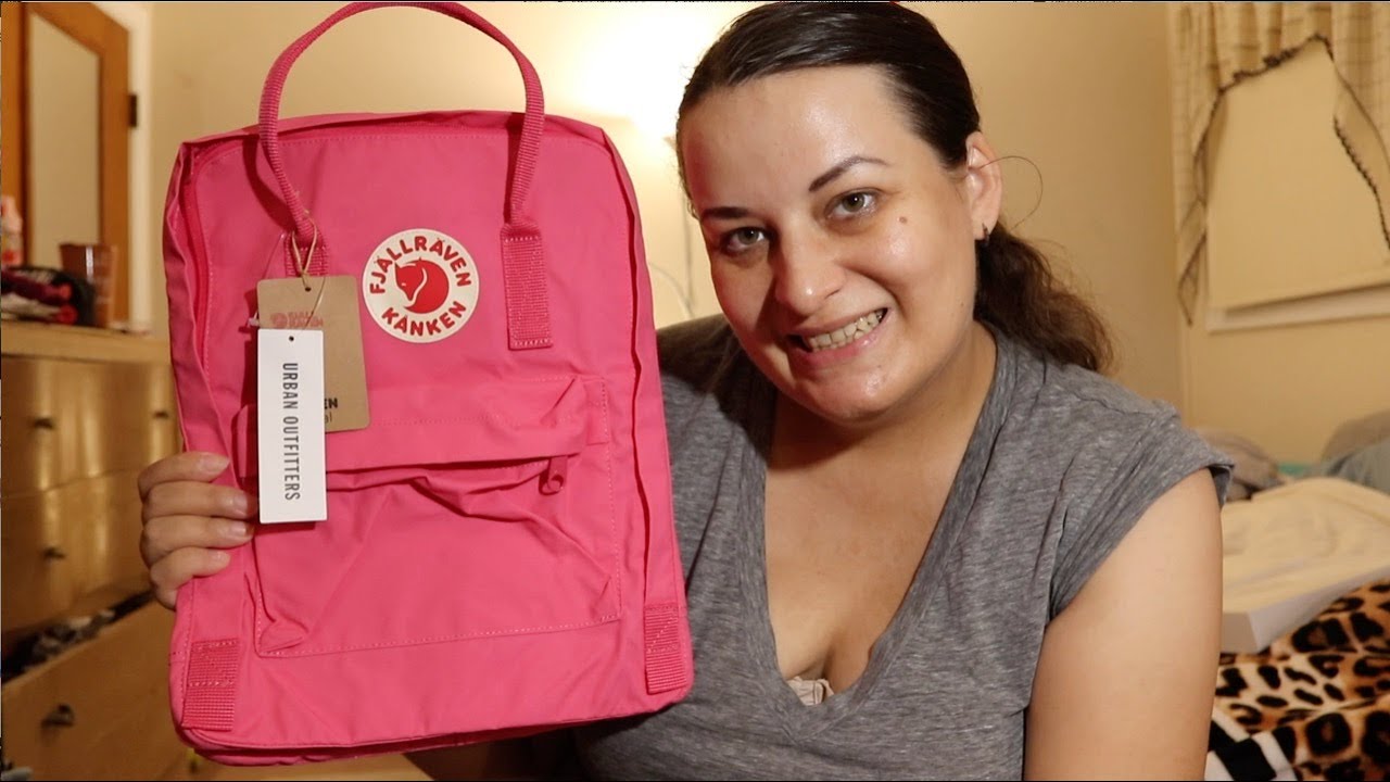 FJALLRAVEN KANKEN BACKPACK IN FLAMINGO PINK FROM URBAN OUTFITTERS