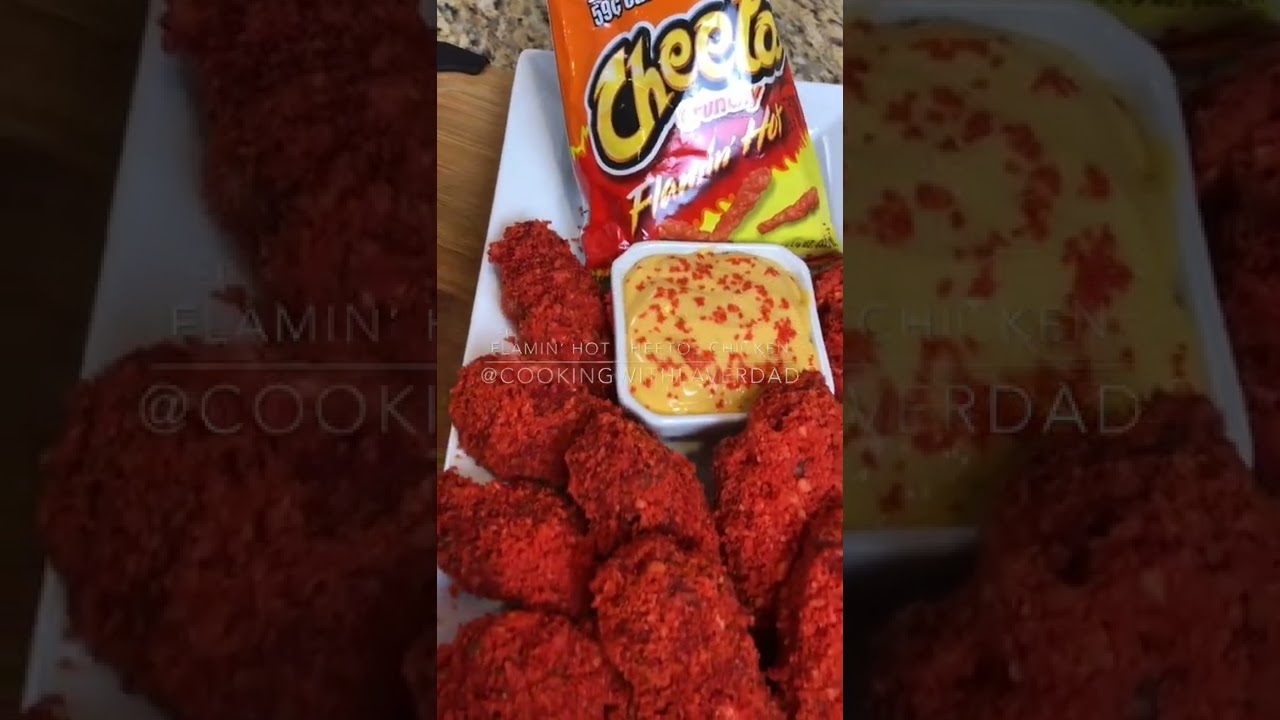 FLAMIN’ HOT CHEETOS FRIED CHICKEN WINGS 🥵🔥#cookingwithlaverdad