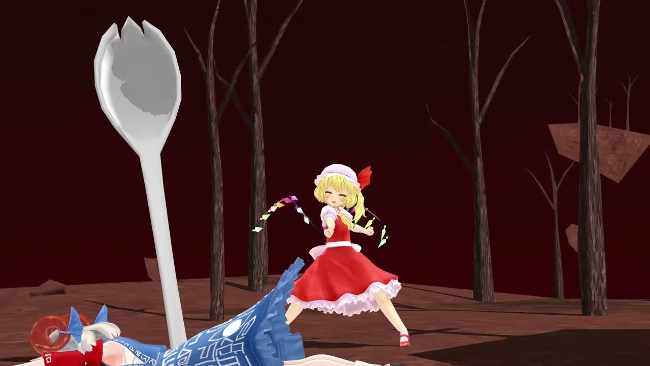 flandre in touhou 17.5 (california girls  mmd)