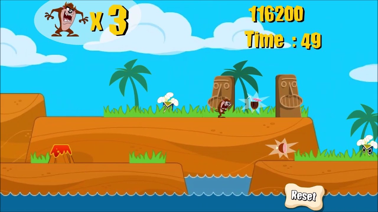 Flash Gameplay: Looney Tunes Taz's Tropical Havoc