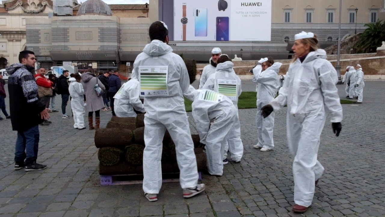 Flash mob per il suolo  a Roma World Soil Day
