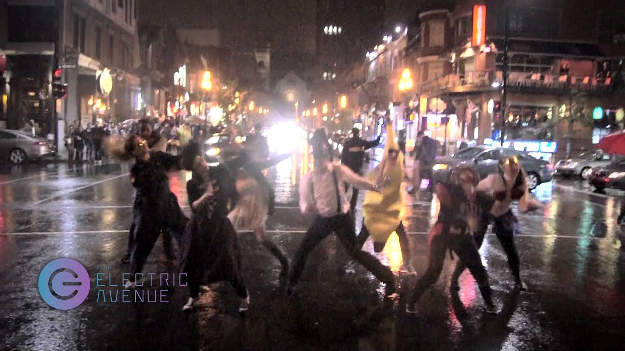 Flashmob Halloween Michael Jackson thriller Club Electric Avenue Montreal