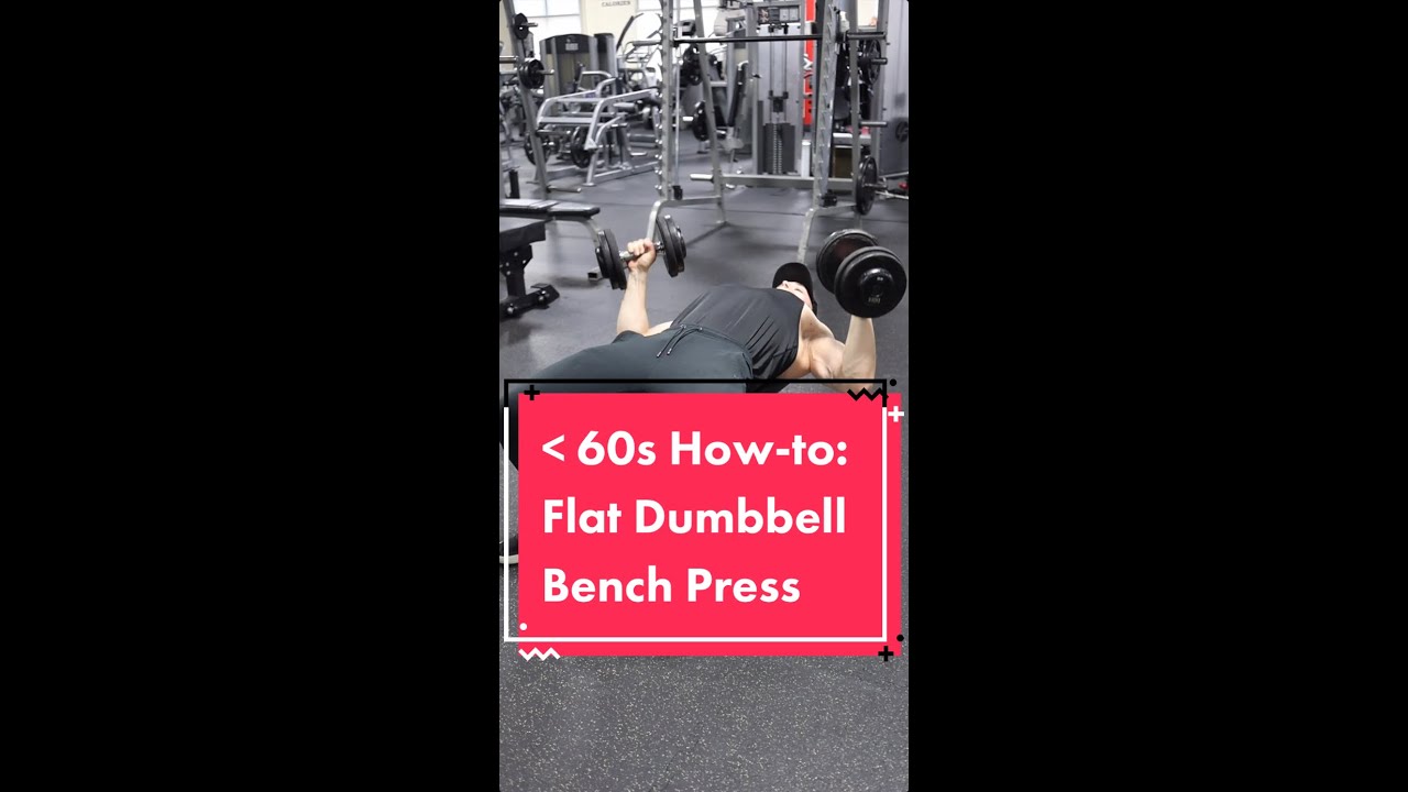 Flat Dumbbell Bench Press - Under 60s How-to - Schaum Fitness