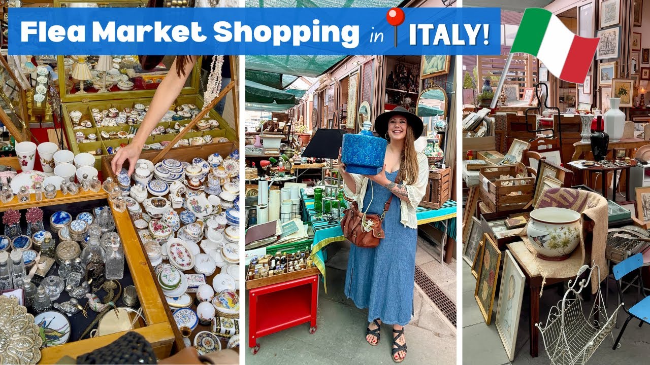 FLEA MARKET SHOPPING IN ITALY! My Favorite Thrift Stores In Rome | Thrift With Me! Rome + Florence