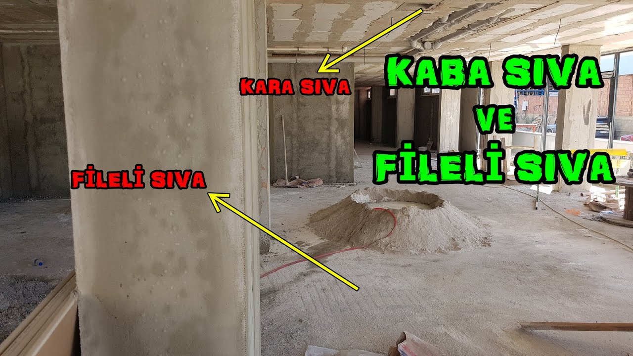 #FİLELİ #HAZIR #SIVA NASIL YAPILIR ? / #KABA #SIVA VE KOLONLARA FİLELİ HAZIR SIVA #sıva #hazırsıva