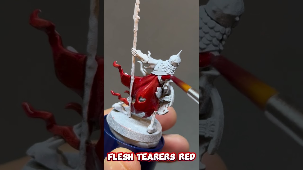 FLESH TEARERS RED 🔴 CONTRAST CORNER  #paintingminiatures  #paintingminiatures  #tutorial  #howto