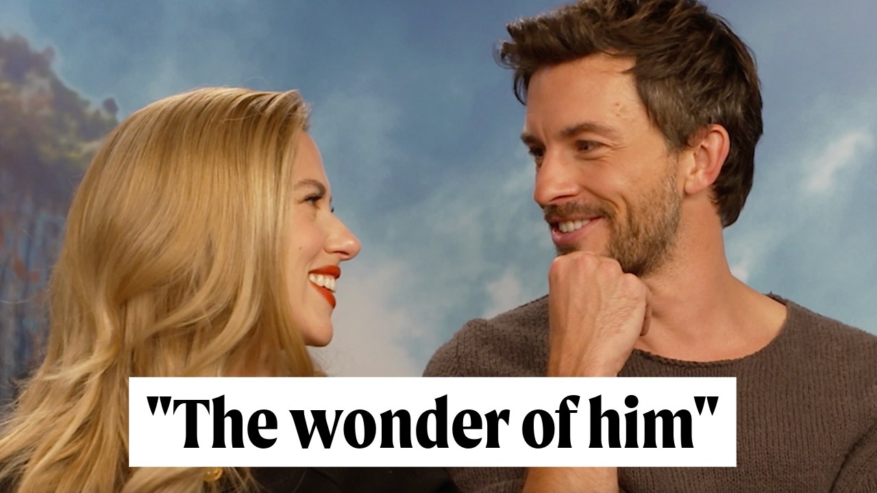 FLIRT ALERT?! 💘 Jonathan Bailey & Scarlett Johansson Simply Adoring Each Other For 8 Mins Straight 🥹