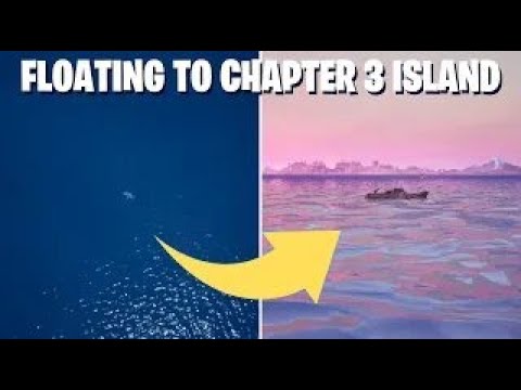 Floating towards Fortnite Chapter 3 Island (Complete Timelapse)