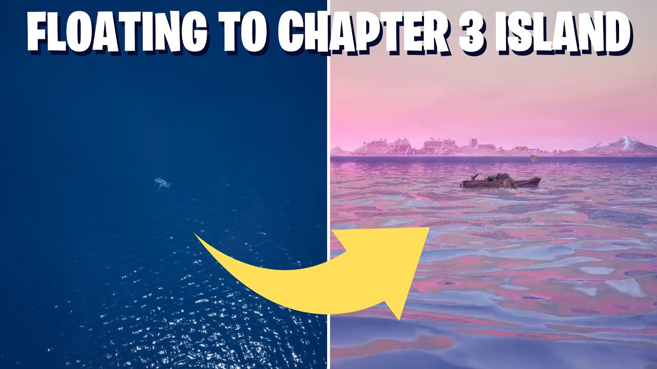 Floating towards Fortnite Chapter 3 Island (Complete Timelapse)