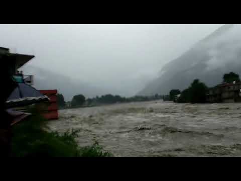 Flood in bhunter kullu 2019😰😰😰😰