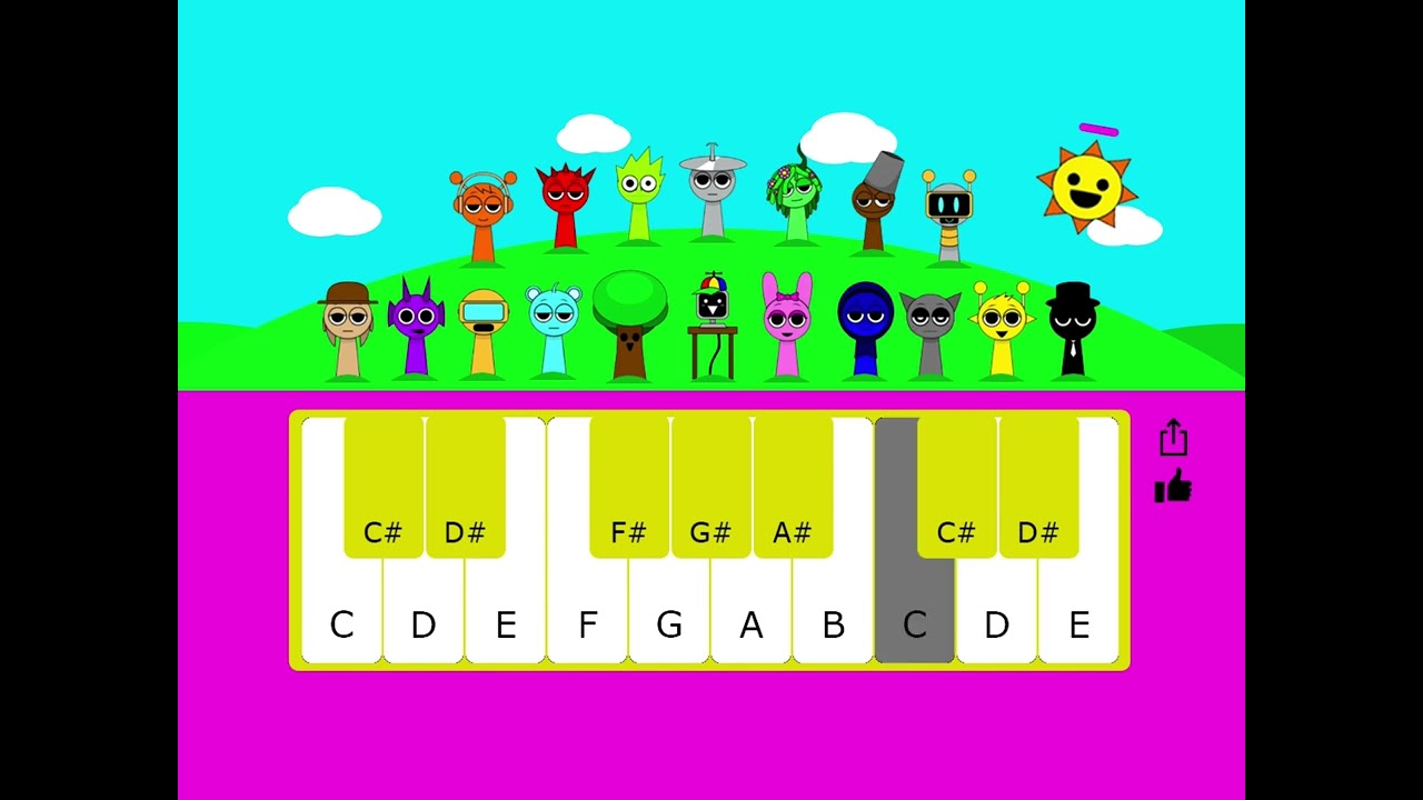 floral fury incredibox sprunki piano