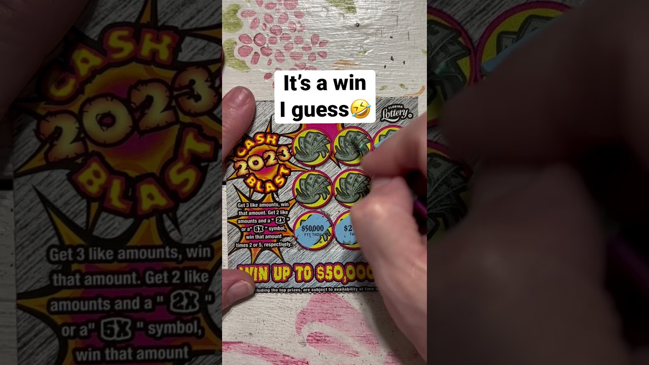 Florida lottery cash blast scratch off ticket winner #scratchers #fun #scratchofftickets ￼