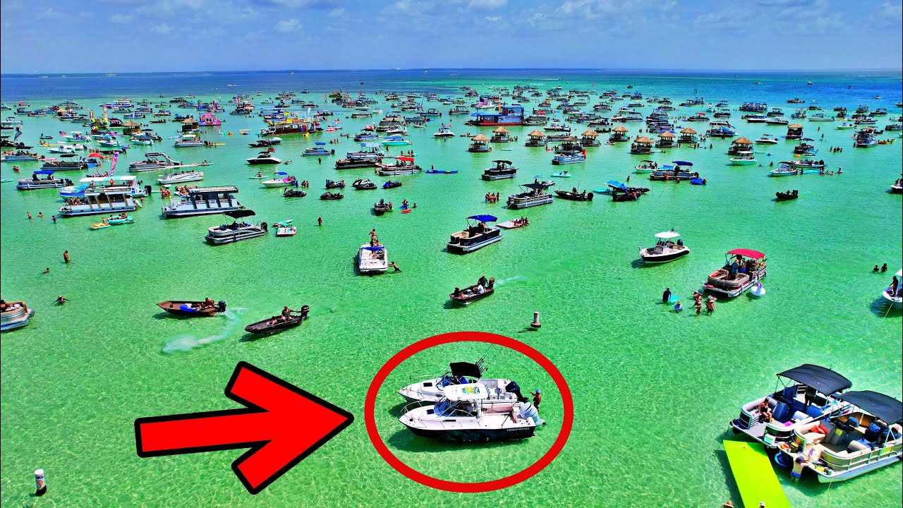 Florida’s Wildest Sandbar – Crab Island, Destin [Cross Country Trip EP. 5]