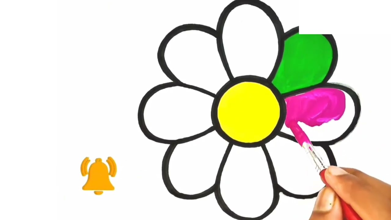 flower colourful flower drawing how to draw a flower