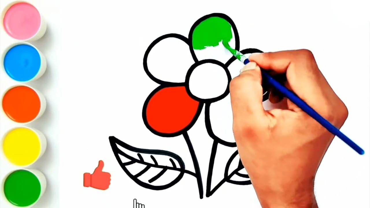 flower drawing colourful flower drawing how to draw a simple flower