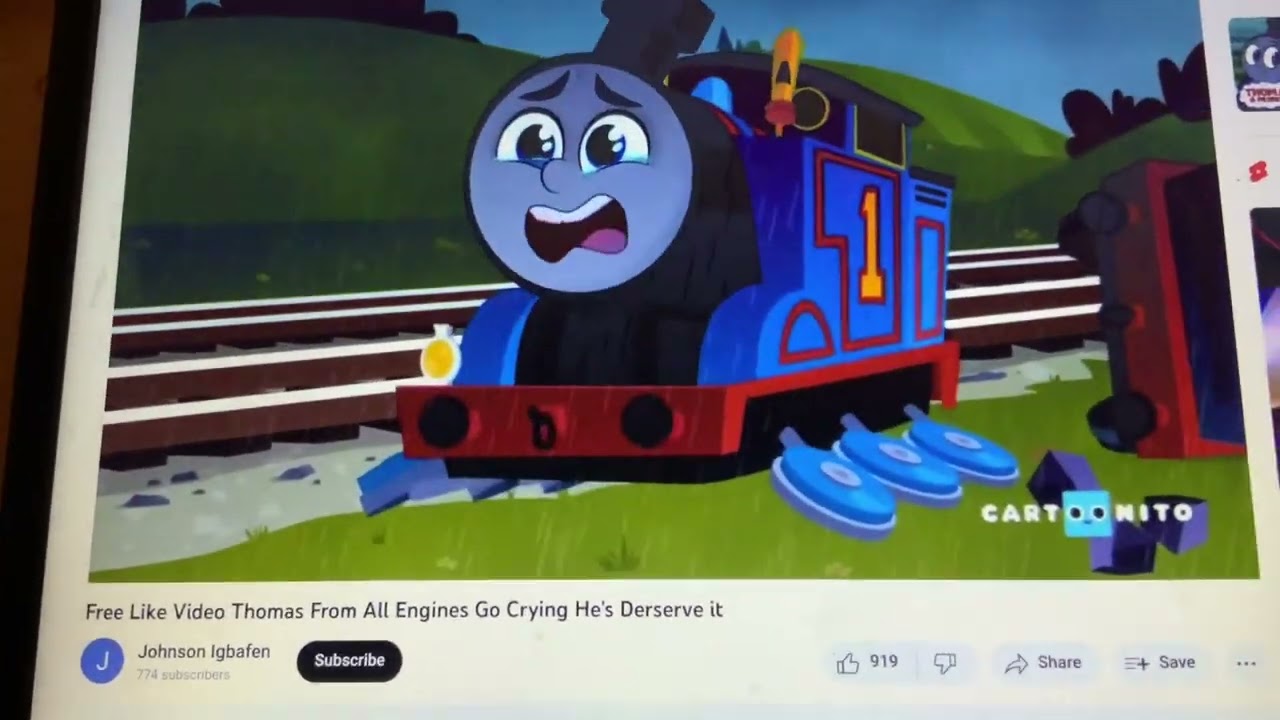 Floyd Pepper yells at Thomas and makes him cry