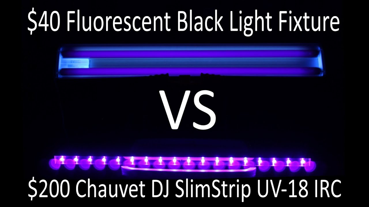 Fluorescent vs. LED - Which one is the better black light?