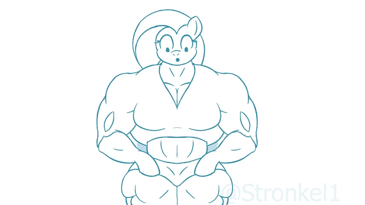 Fluttershy Muscle Growth Animation: For Science...