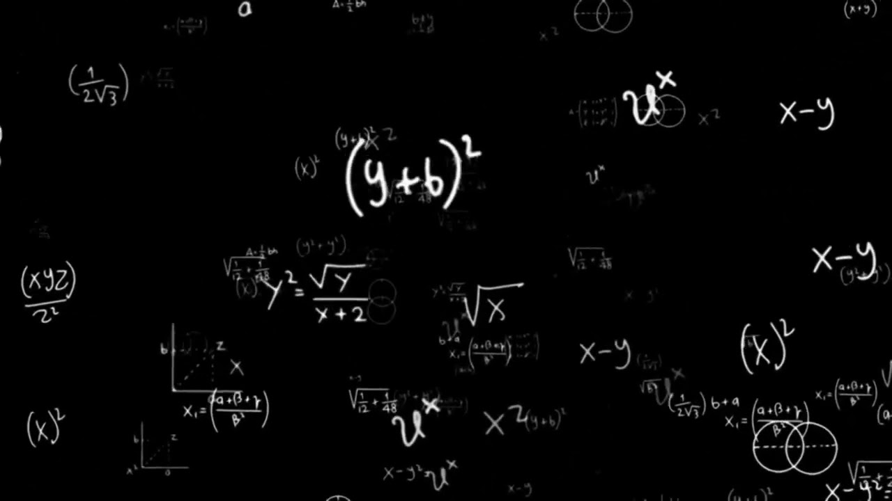 Flying Math Equation Black Screen with Illuminati Sound Effects