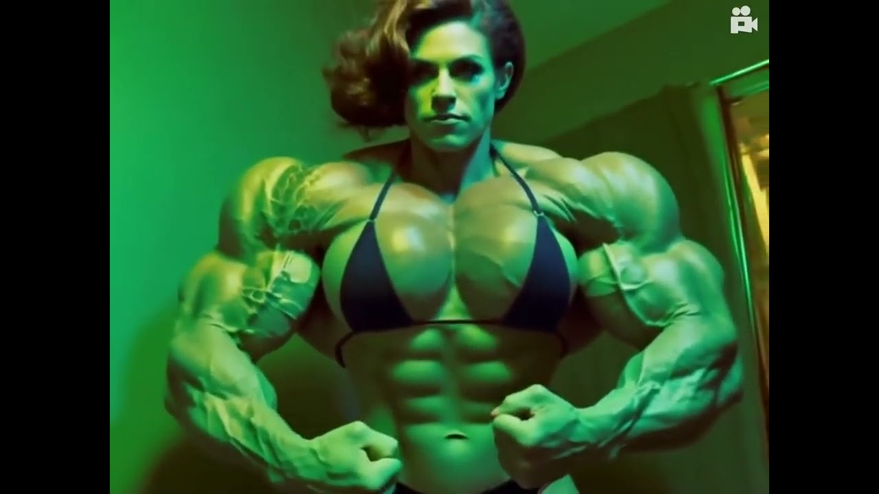 FMG female muscle growth expansion she hulk transformation
