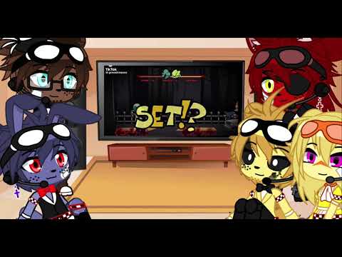 FNAF 1 reacts to Mario's Madness V2 Overdue Ft. Mr L/TooLate.EXE || Mario's Madness X FNAF X GC ||