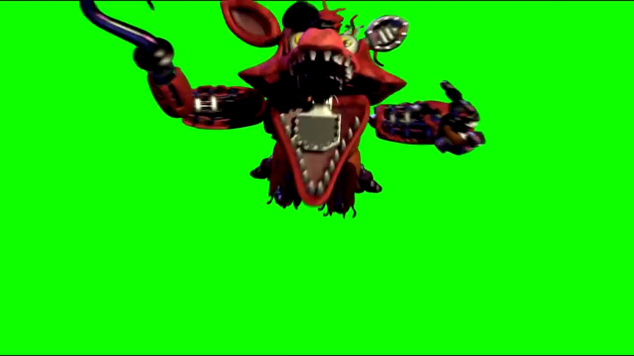 Fnaf 2 Foxy Jumpscare Green Screen