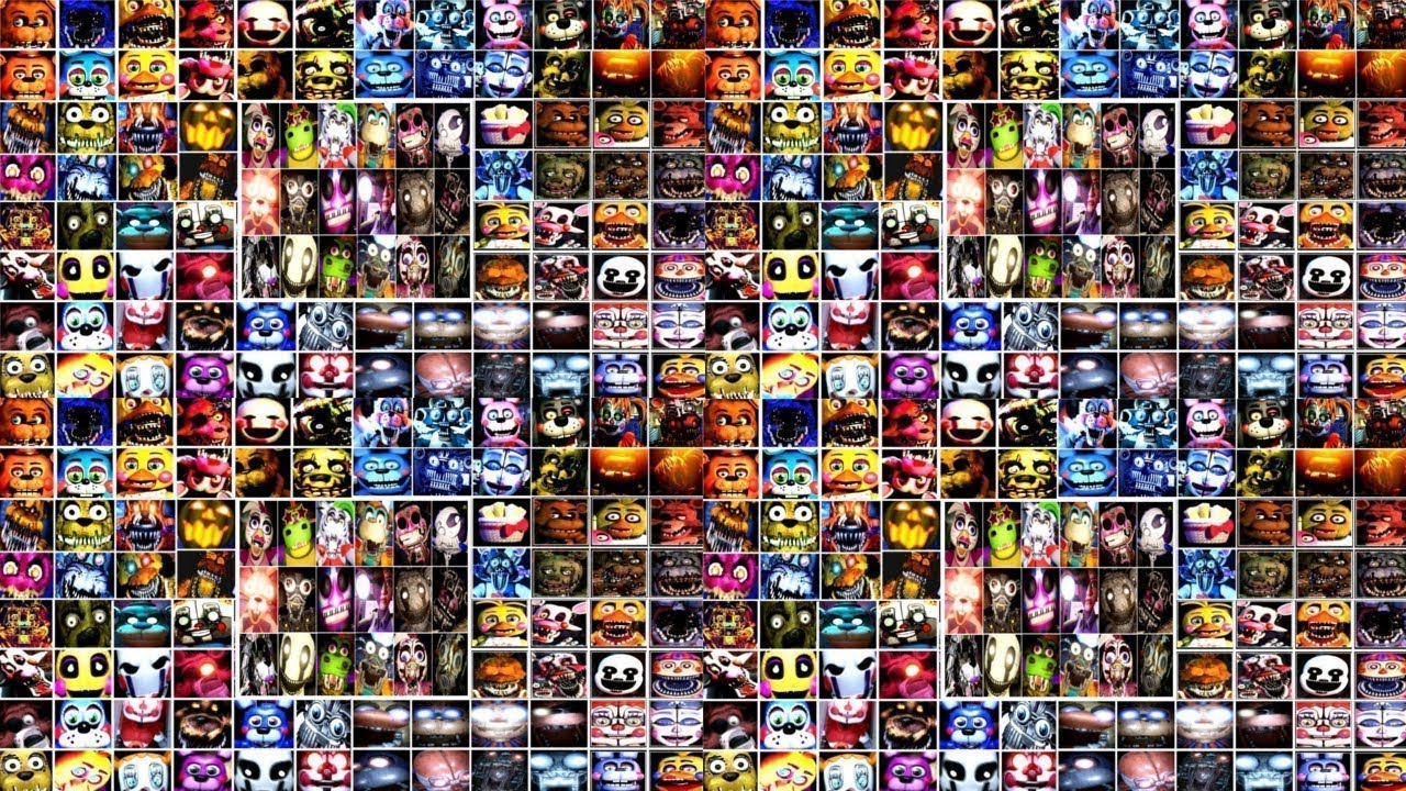 FNAF All Jumpscares in 16 Minutes! FNAF 1 2 3 4, SL, FFPS, UCN, HW, COD, AR, SB, Ruin (2014-2023)