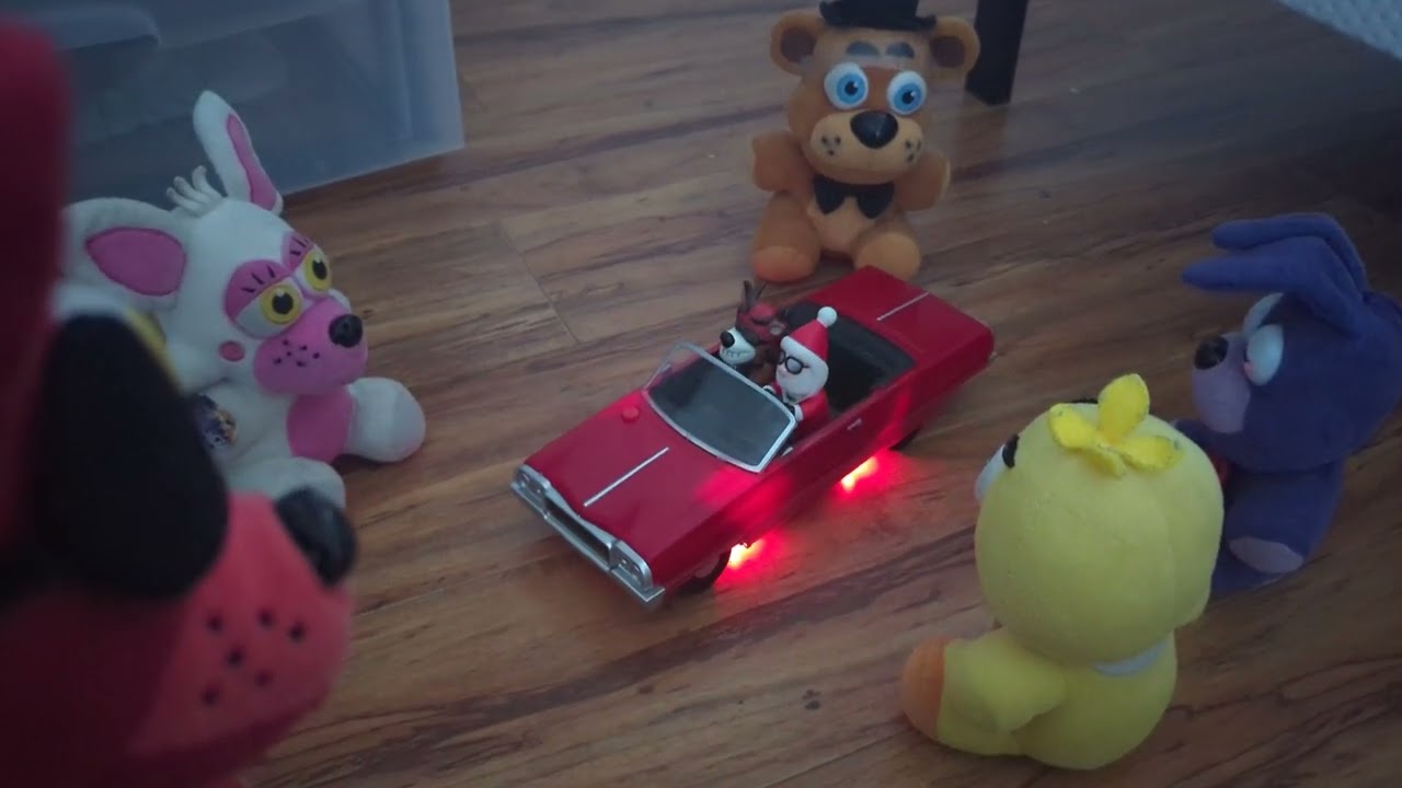 FNAF Animatronics and me are reviewing the Gemmy Santa Claus and Reindeer lowrider.