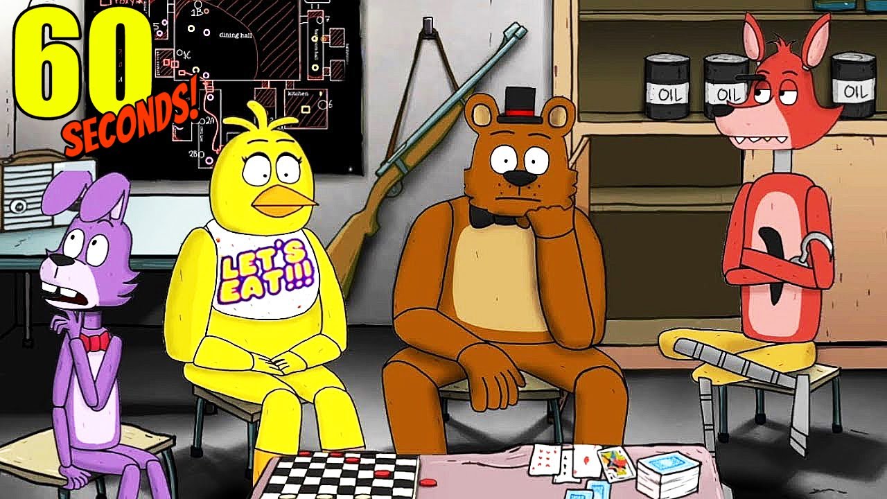 FNAF SU 60 SECONDI! SOPRAVVIVENZA NEL BUNKER CON GLI ANIMATRONIC