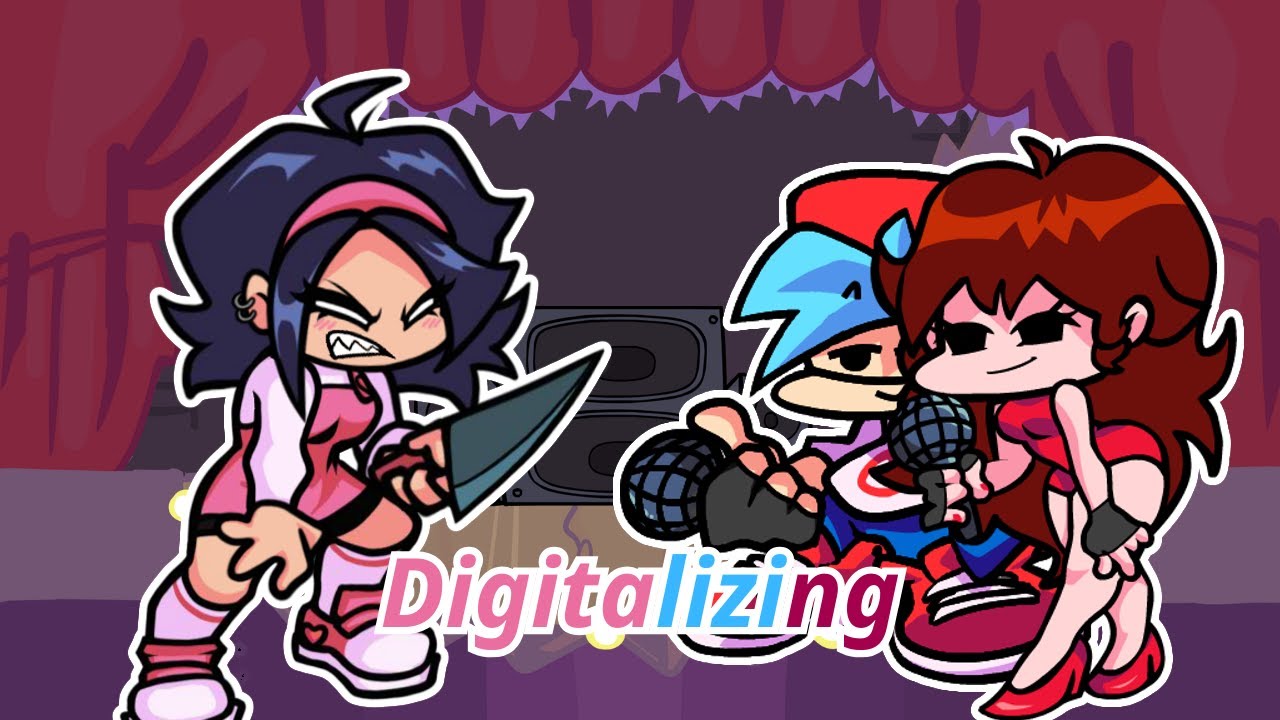 FNF Digitalizing but BF & GF are teasing Nene XDDD