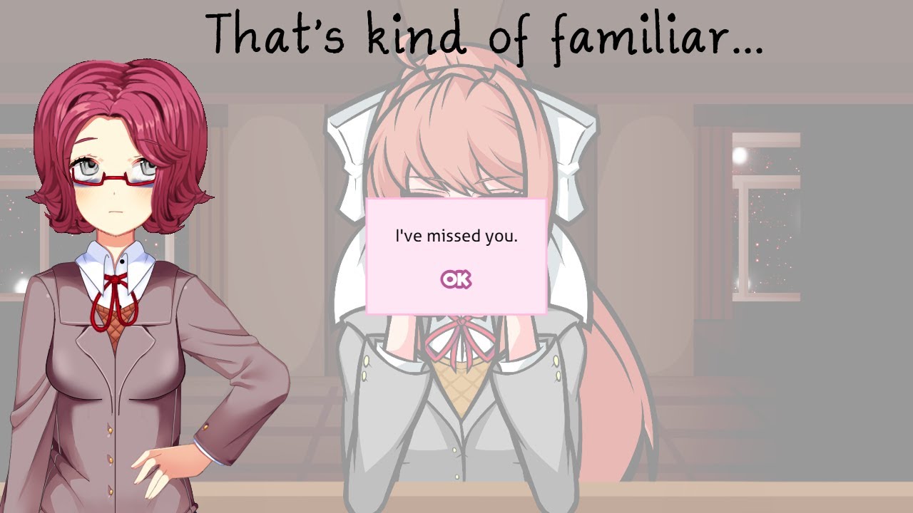 FNF Doki Doki Takeover: Epiphany, but the vocals are T.C. & Monika sampled from 