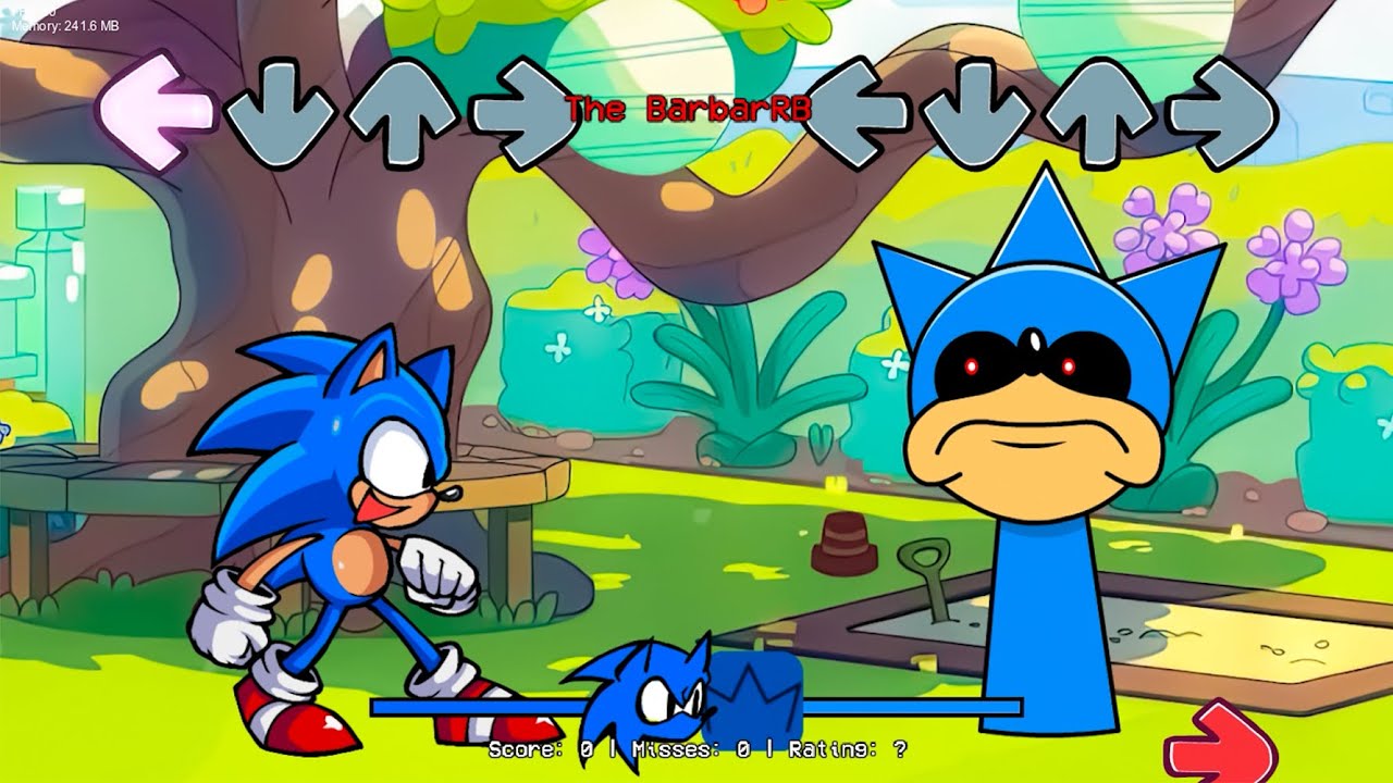 FNF New Sonic All Phases Vs Sprunki Oc REAL Aqua Sing Can Can (Incredibox Sprunki/FNF Mods)