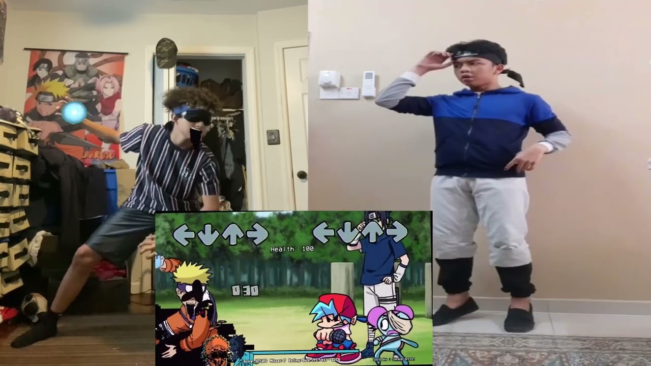 FNF Sasuke VS Corrupted NARUTO — Saturdays Apocalypse In Real Life (FNF IRL)