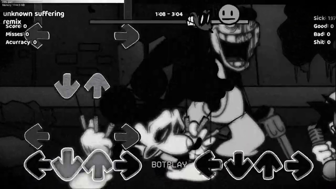 FNF Unknown Suffering Vity Remix but oswald and micky sing it v1