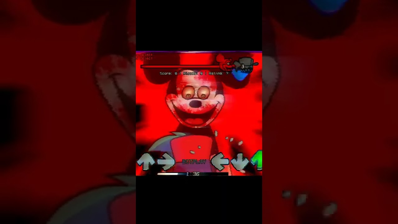 FNF: VS Scary Mickey Mouse in VHS style #shorts