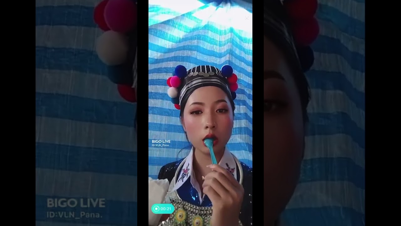 Folk Costume of Hmong People in Laos on Bigo Live