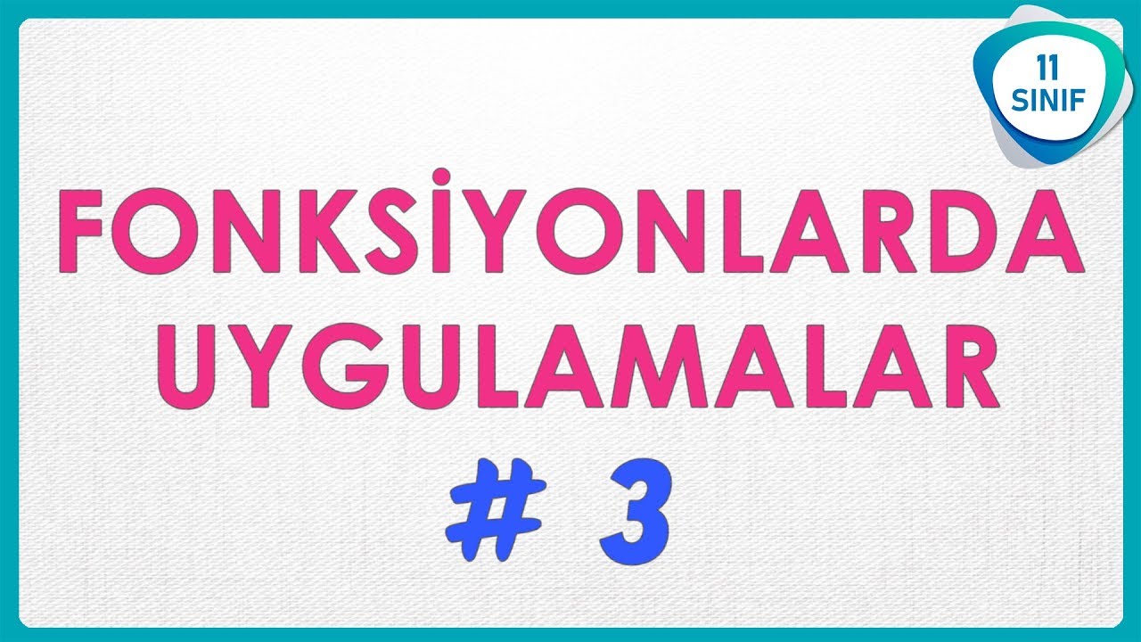 Fonksiyonlarda Uygulamalar 3 | Parabol 1 | 11. Sınıf #11sınıf