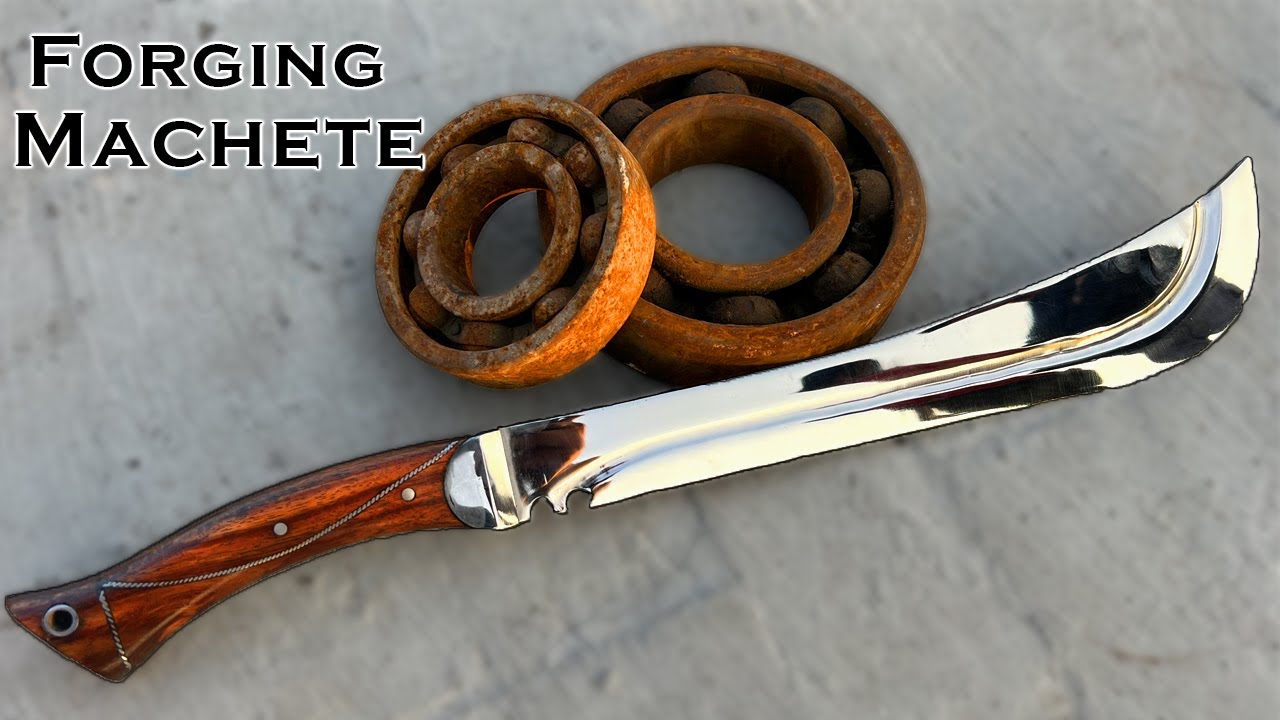 Forging Machete out of Rusted Bearing