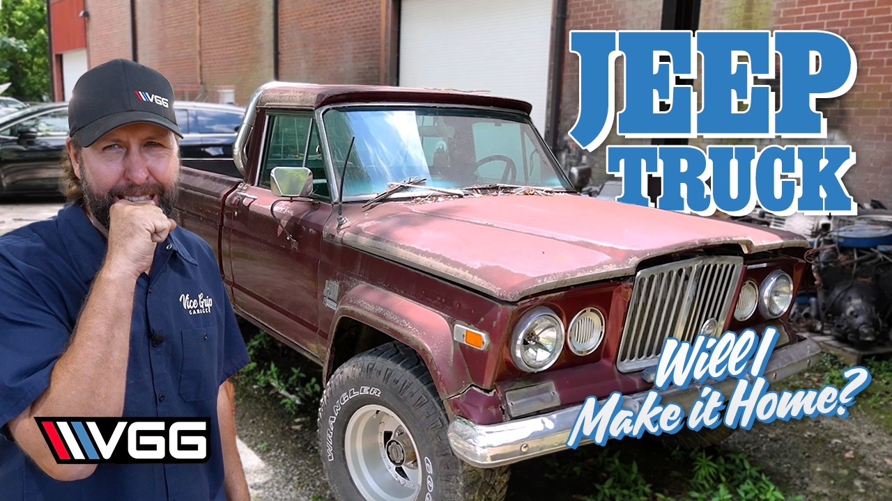 Forgotten Buick Powered Jeep Truck - Will It RUN AND DRIVE 350 Miles Home?