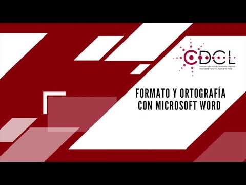 Formato y ortografía con Microsoft Word