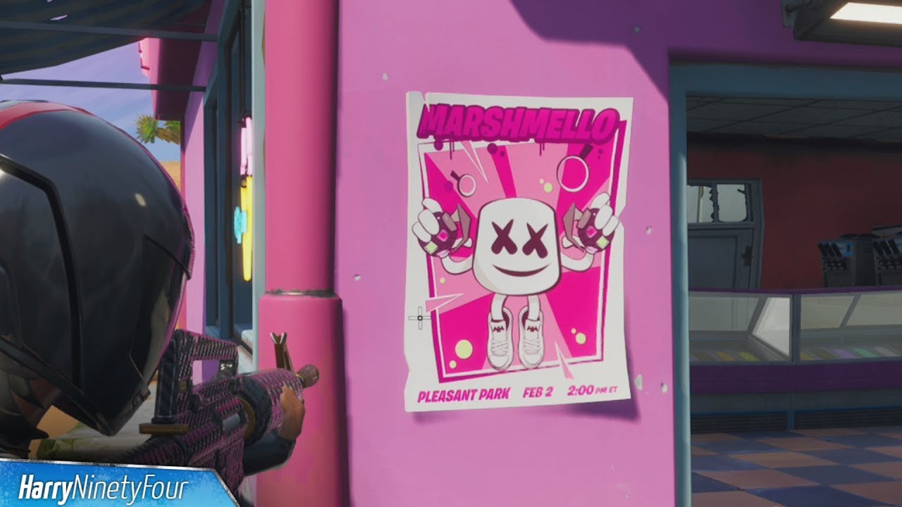 Fortnite Battle Royale - Showtime Poster Location Guide (Showtime Challenges)