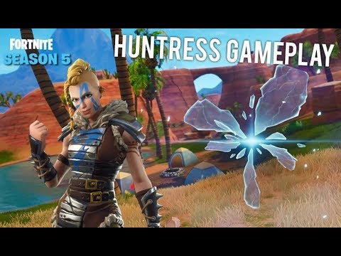 Fortnite Battle Royale Season 5 NEW Huntress Skin Gameplay!