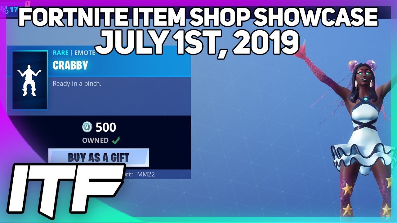 Fortnite Item Shop *NEW* STARFISH SET AND CRABBY EMOTE!  [July 1st, 2019] (Fortnite Battle Royale)
