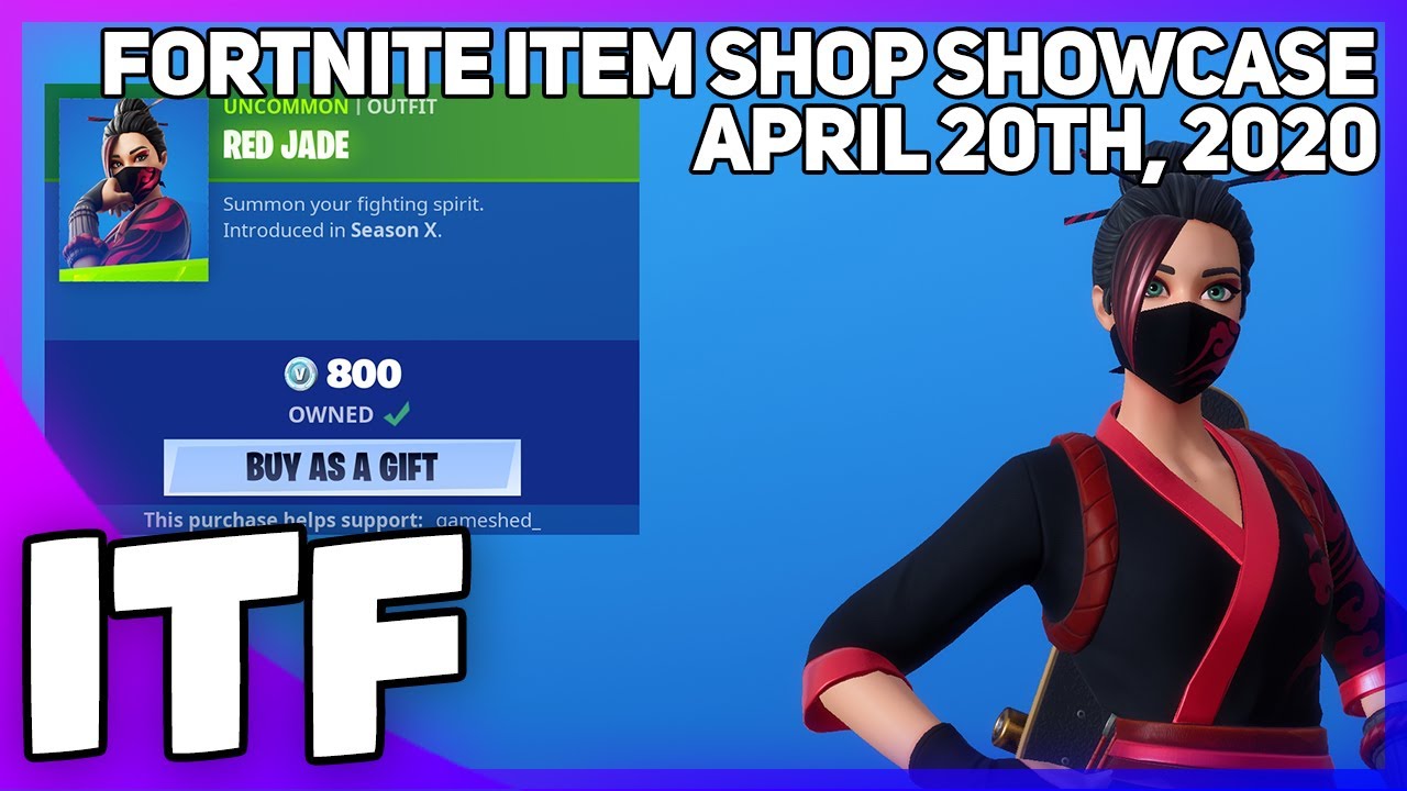 Fortnite Item Shop RED JADE IS BACK! [April 20th, 2020] (Fortnite Battle Royale)