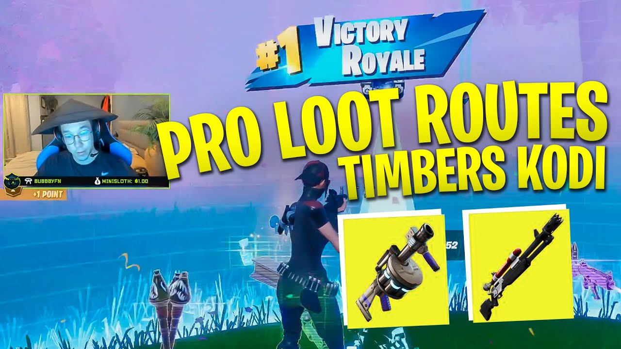 Fortnite Pro Loot Routes - Catty Corner (Timbers Kodi - DreamHack Finals)