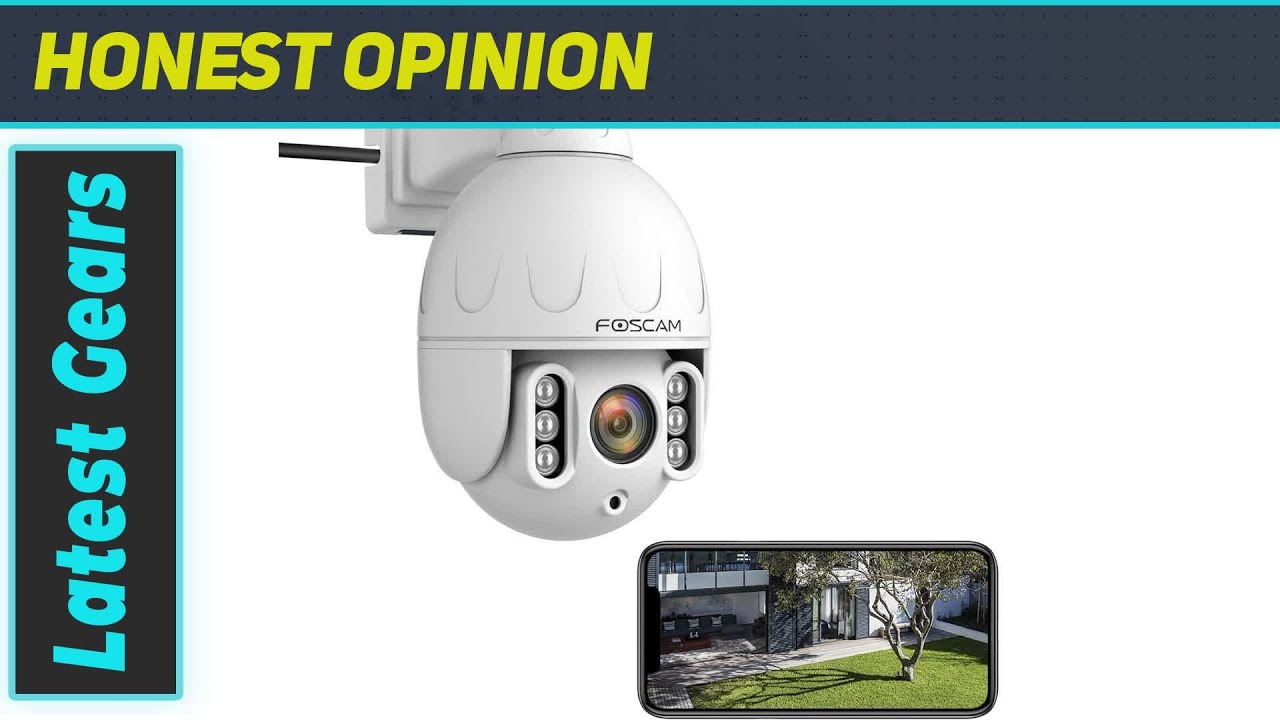 FOSCAM SD4 2k 4MP Outdoor Security Camera with AI Detection and 4X Optical Zoom