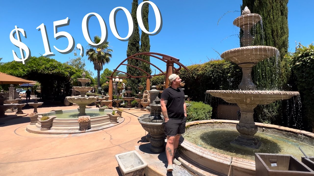 Fountain shopping ⛲️ From $300 Up To $15,000 😱 || Visit Our Garden