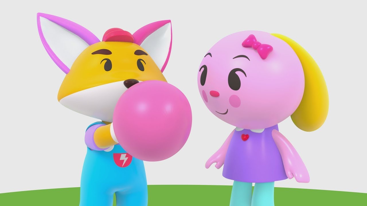 Fox and Rabbit Learns to Blow Balloons